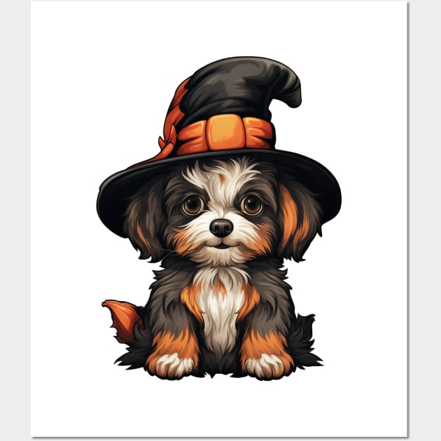 Halloween Cute puppy Dog Wall Art by LaartStudio